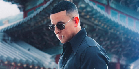 Daddy Yankee was seen wearing silver Cartier C Decor CT0330S 004 rimless sunglasses with grey lenses in his new album cover shoot "Lamento En Baile", shared on his Instagram post, October 2025. Shop online now on Pretavoir