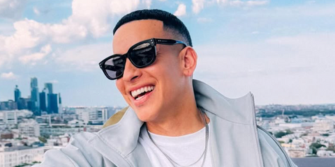 Daddy Yankee was seen wearing black Gucci GG1605SK 001 sunglasses in New York City, September 2025.