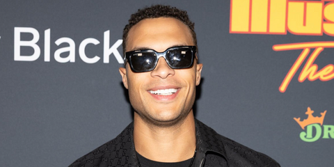 Former American football player Dale Moss was seen wearing black Gucci GG1732SK 001 sunglasses at the Sports Illustrated SI The Party in Daly City, California, February 2026.