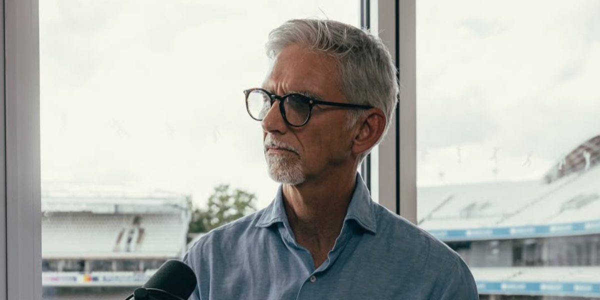 Former Formula racing driver Damon Hill was seen wearing tortoiseshell Gucci GG0027O 002 optical glasses in his Instagram post, July 2025. Shop online now on Pretavoir