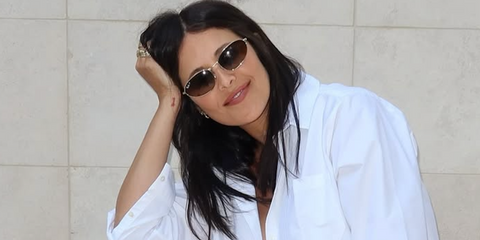 Celebrity stylist Dani Michelle was seen wearing gold Ray-Ban RB 3734 001/M2 sunglasses with brown gradient Polarised lenses in her Instagram post. Shop online now on Pretavoir