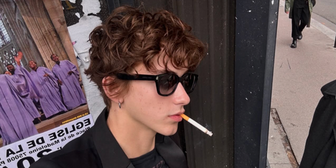 Actor Daniel Millar was seen wearing black Saint Laurent Sun SL 522 001 sunglasses with grey gradient lenses in his Instagram post, September 2024.