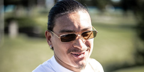 Uruguayan footballer Darwin Nunez was seen wearing gold Prada PR A60S 5AK70G sunglasses with olive lenses in his social media post, March 2025. Shop online now on Pretavoir