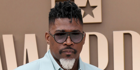 Rapper David Banner was seen wearing black Tom Ford Jeffrey TF932 01B aviator sunglasses with grey gradient lenses at BET Awards 2026