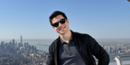 Actor David Henrie was seen wearing the iconic Ray-Ban Wayfarer 2140 901 Black sunglasses in New York City, October 2024. Shop online now on Pretavoir