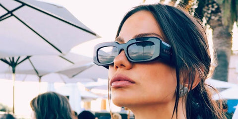 Turkish actress Demet Ozdemir was seen wearing black Gucci GG1426S 001 sunglasses in her Instagram post, July 2024. Shop online now on Pretavoir