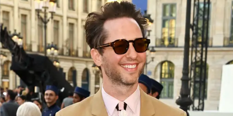 Derek Blasberg is seen wearing Prada PR A16S 14O60F Photochromic sunglasses to attend the Vogue World event in Paris