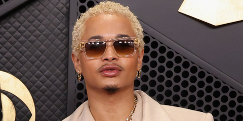 Singer-songwriter Destin Conrad was seen wearing transparent Dita Grandmaster Seven DTS407 02 sunglasses at the Grammy Awards 2026.