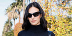 Devon Lee Carlson was seen wearing black Balenciaga BB0318S 001 wraparound sunglasses at the Balenciaga Fall/Winter 2024 fashion show in Los Angeles