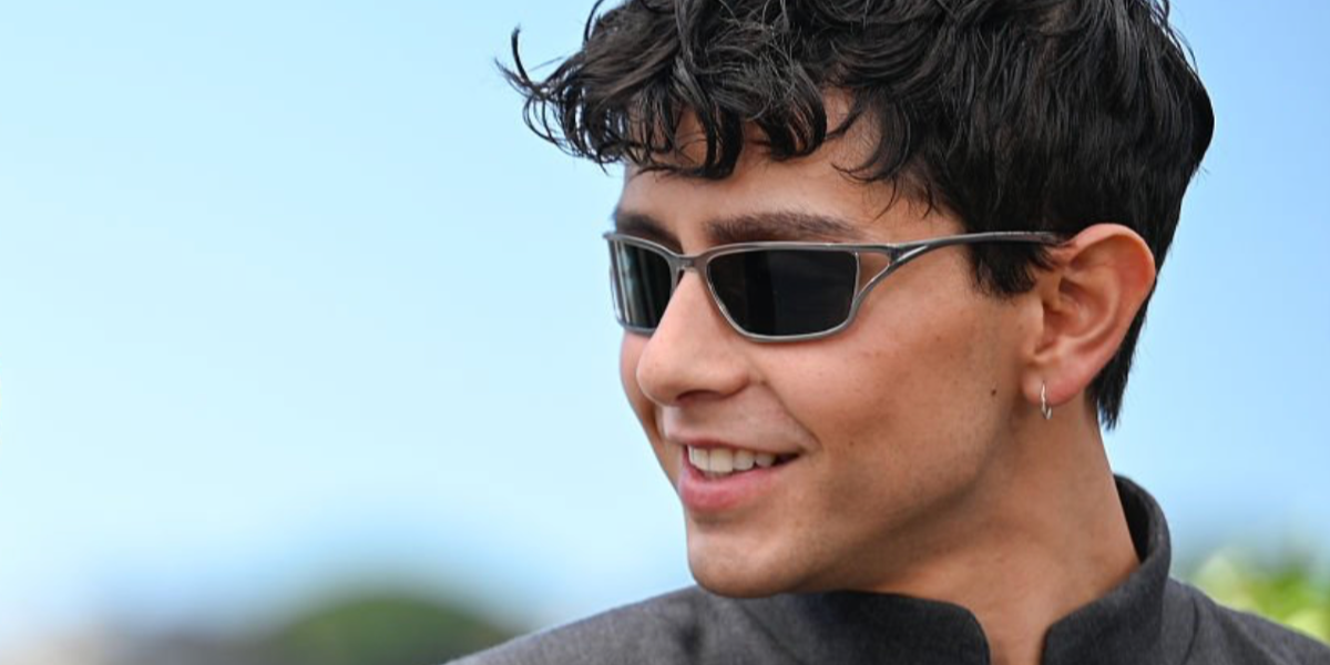 Chilean film director Diego Céspedes was seen wearing matte gunmetal Diesel DL1015 1009/87 sunglasses with dark grey lenses at the Cannes Film Festival 2026 Jury Photocall