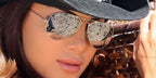 Lebanese singer DIna Hayek was seen wearing Ray-Ban Aviator Silver Mirror RB 3025 W3275 sunglasses in 2011. Shop online now on Pretavoir