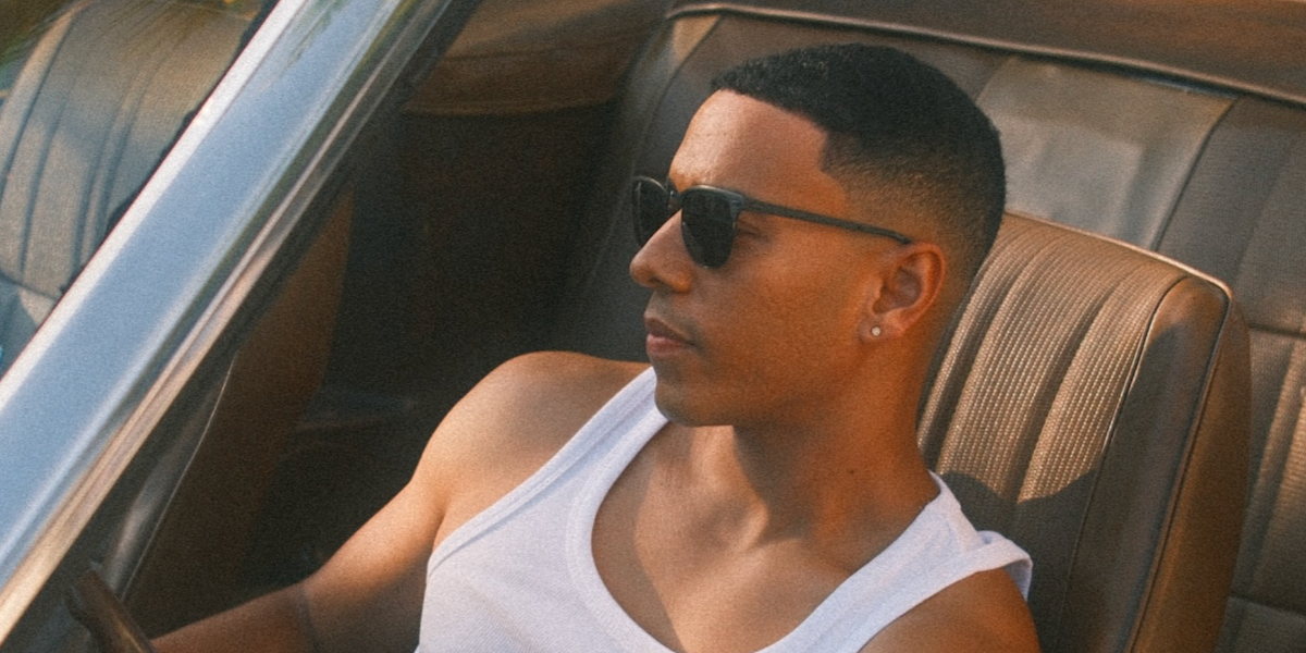Actor Dominic D. Goodman was seen wearing black Ray-Ban RB 3716 186/R5 Clubmaster Metal sunglasses in his Instagram post, October 2025.