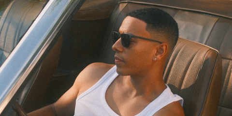 Actor Dominic D. Goodman was seen wearing black Ray-Ban RB 3716 186/R5 Clubmaster Metal sunglasses in his Instagram post, October 2025.