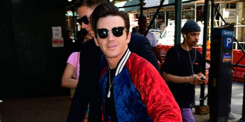 Drake Bell was seen wearing Ray-Ban Clubmaster 3016 W0365 Black sunglasses