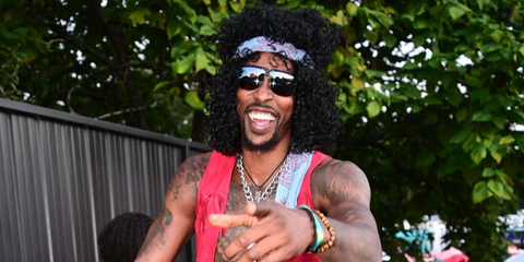 Basketball player Dwight Howard was seen wearing Carrera 1043/S 807WJ Polarised sunglasses at Luv Me Some U Festival in Atlanta, Georgia, September 2022.