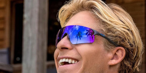 Ethan Ewing promoting the OAKLEY EVZero Blades OO9454 945403 as a brand ambassador for Oakley. 