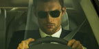 Ed Skrein was seen wearing gunmetal Ray-Ban Caravan 3136 004 sunglasses in The Transporter: Refueled