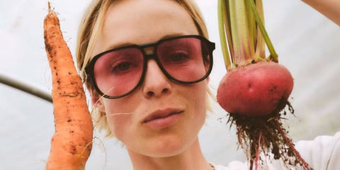 Model Edie Campbell was seen wearing Cutler and Gross Sun 9782 01 Black on Pink aviator sunglasses in a HTSI Magazine feature, September 2025.