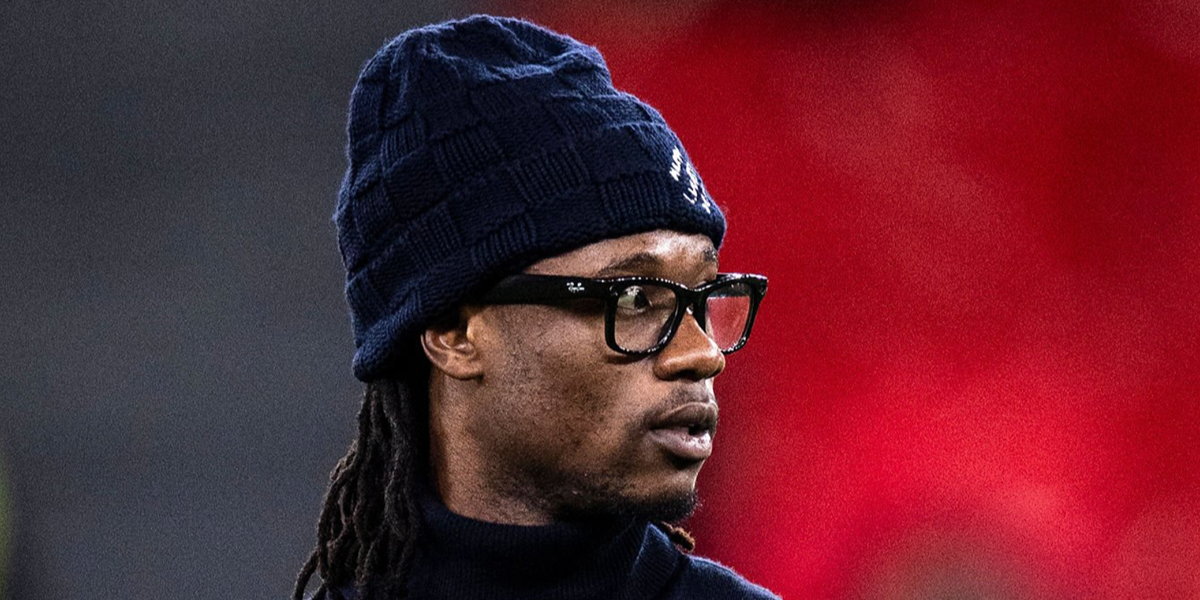 Footballer Eduardo Camavinga was seen wearing black Ray-Ban Meta Wayfarer Gen 2 RW4012 601S/SB Smart Glasses during the UEFA Champions League match between Benfica and Real Madrid in Lisbon, February 2026.