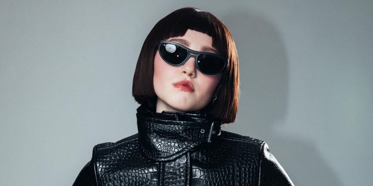 Actress Ella Aiko Anderson was seen wearing black Ray-Ban RB 4453 601S/71 sunglasses in a Numero Netherlands feature, December 2025.