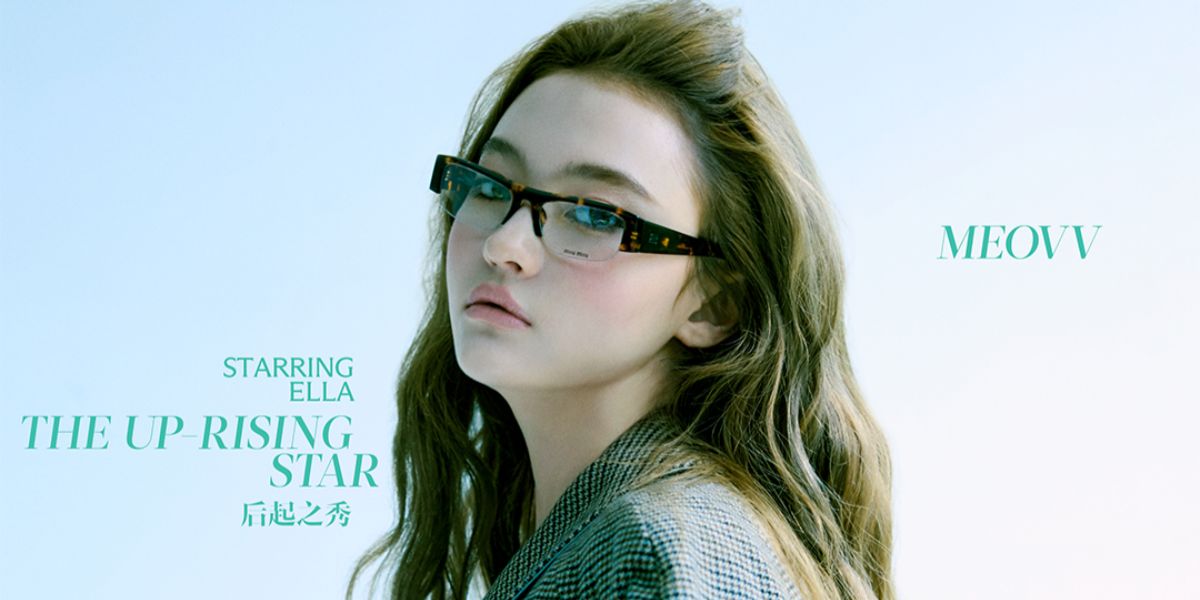 Model and musician Ella Gross of the group Meovv was seen wearing tortoiseshell Miu Miu MU B07S 14L08N Blue Control sunglasses on the cover of NYLON China, August 2025 issue.