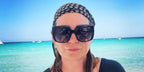Ellem Pompeo was seen wearing black Dolce&Gabbana DG4414 501/8G square butterfly sunglasses in her Instagram post following the Dolce & Gabbana Alta Moda event in Sardegna, Italy