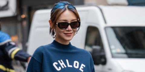 Hong Kong actress Elva Ni was seen wearing tortoiseshell Chloe CH0237SK 002 sunglasses with brown lenses at the Chloé Fall/Winter 2024 fashion show during Paris Fashion Week. Shop online now on Pretavoir