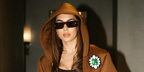Albanian singer Elvana Gjata was seen wearing black Alaia AA0083S 001 sunglasses in her Instagram post, October 2024.