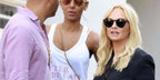Baby Spice Emma Bunton was seen wearing black Ray-Ban RB 2180 601/71 round sunglasses