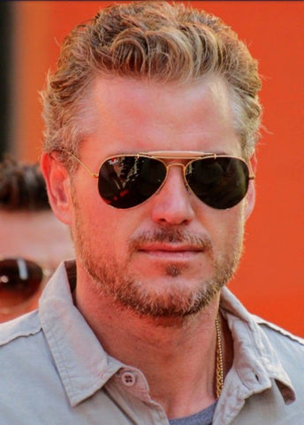 Eric Dane was seen wearing Ray-Ban Outdoorsman II RB 3030 L0216 aviator sunglasses