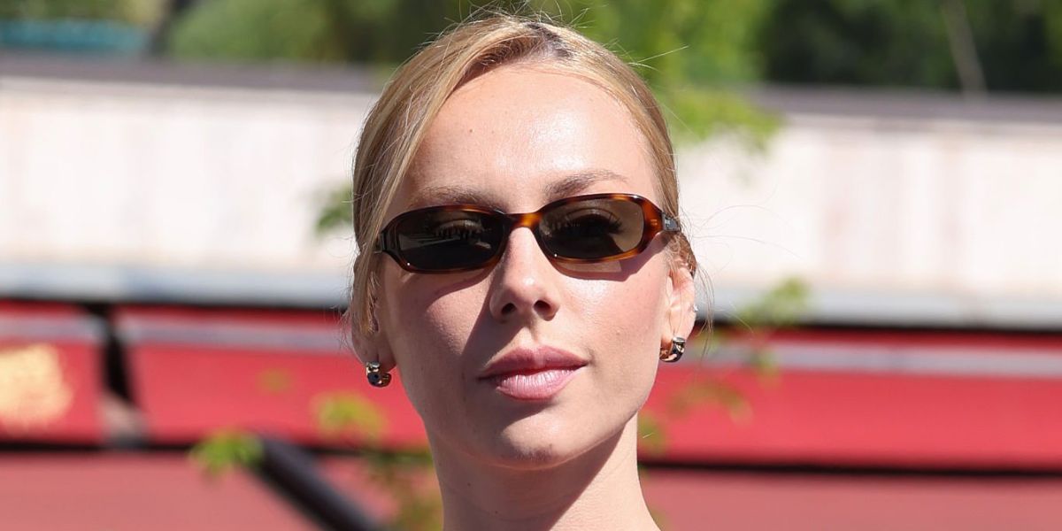 Spanish actress Ester Exposito was seen wearing tortoiseshell Saint Laurent Sun SL 872 Erin 004 sunglasses with grey lenses at the Golden Nymph photo call during Monte-Carlo Television Festival 2026.