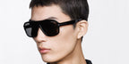 Male model wears Tom Ford TF1335-N 01A black sunglasses
