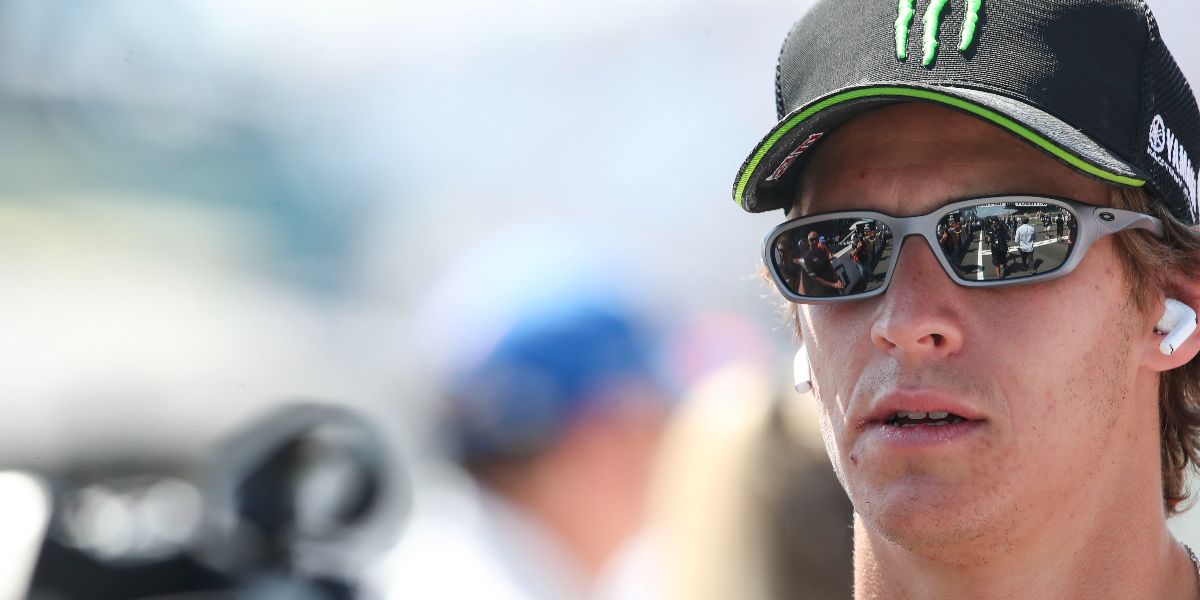 French motorcycle racer Fabio Quartararo was seen wearing titanium Oakley Terraforma OO9530 05 Prism Polarised sunglasses at the MotoGP of the Netherlands 2026