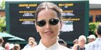 Felicity Jones was seen wearing gold Ralph Lauren RL7095 9116/71 sunglasses at the Wimbledon Tennis Championships 2026.