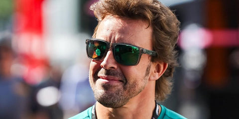 Fernando Alonso wears Oakley Holbrook XL OO9417 14 sunglasses at Autodromo Nazionale Monza