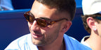 Barcelona FC footballer Ferran Torres was seen wearing tortoiseshell Loewe Slim LW40157U 52G sunglasses at the Barcelona Open Banc Sabadell 2025. Shop online now on Pretavoir