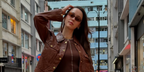 Singaporean-Austrian model Fiona Fussi was seen wearing tortoiseshell Miu Miu Regard MU 11ZS VAU2Z1 rectangular sunglasses with brown lenses in Hong Kong, shared on her Instagram post in April 2025. Shop online now on Pretavoir