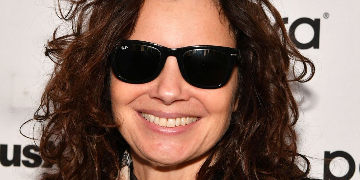 Actress Fran Drescher was seen wearing the iconic Ray-Ban Wayfarer 2140 901 Black sunglasses at the SiriusXM Studios in New York City, February 2020
