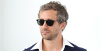 Italian director Francesco Carrozzini was seen wearing black Oliver Peoples Riley Sun OV5004SU 1005/P1 Polarised sunglasses at the 83rd Venice Film Festival 2026.