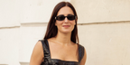 Spanish fashion icon and influencer Gala Gonzalez was seen wearing black Gucci GG1660S 001 sunglasses at the Giambattista Valli Fall/Winter 2025 fashion show during Paris Fashion Week