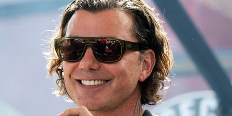 Singer Gavin Rossdale was seen wearing transparent green Thierry Lasry Klassy 390 sunglasses with brown lenses during day two of Stagecoach Music Festival 2026.
