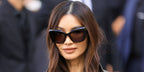 Gemma Chan wore black Balenciaga BB0503S 001 Diva Butterfly sunglasses at the Balenciaga Spring Summer 2027 show during Paris Fashion Week.