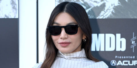 Gemma Chan was seen wearing black Saint Laurent SL 581 001 sunglasses at the Sundance Film Festival 2026.