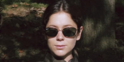 Spanish actress Georgina Amoros was seen wearing gold and tortoiseshell Ray-Ban RB 3749 9273/58 sunglasses during Paris Fashion Week season Spring/Summer 2026. Shop online now on Pretavoir