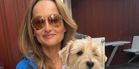 Giada De Laurentiis was seen wearing rose gold and taupe Michael Kors Chelsea MK5004 1017R1 aviator sunglasses in her social media post