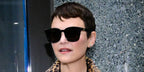 Ginnifer Goodwin was seen wearing black Gucci GG0637SK 001 sunglasses outside ABC Studios in New York City, November 2025. Shop online now on Pretavoir
