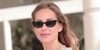 Swiss singer Ginta Biku was seen wearing black Saint Laurent Sun SL M160 001 sunglasses at Hotel Martinez, during Cannes Film Festival 2026.