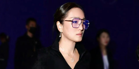 Chinese actress Gong Li  was seen wearing clear Bottega Veneta BV1012S 009 aviator sunglasses with clear UV lenses in November 2023. Shop online now on Pretavoir