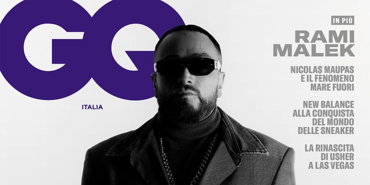 Italian rapper Gue Pequeno was seen wearing transparent grey Versace 2235 1002/87 sunglasses on the cover of GQ Italia. Shop online now on Pretavoir