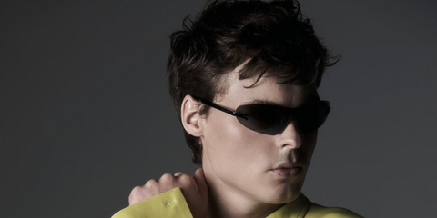 Norwegian entrepreneur Gustav Magnar Witzoe was seen wearing matte gunmetal Diesel DL1006 113/87 sunglasses in a L'Officiel Hommes Italia feature, May 2026.
